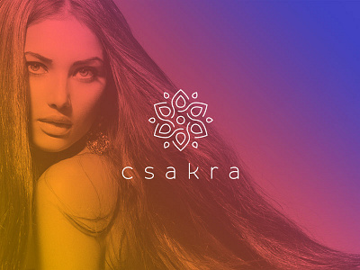 Csakra logo 2 branding chakra csakra fashion girl identity logo mandala