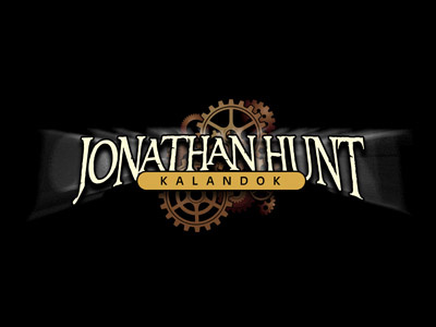 Jonathan Hunt Logo adventure book brand gears logo novel steampunk