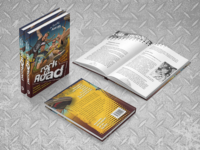 Rock and Road – Book design book book cover cover cover design design hardcover layout road rock typography