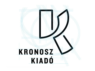 Kronosz Kiado logo grids book publisher branding grids identity kronosz logo publisher