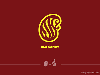 ala candy logo branding calligraphy design illustration iran logo logotype moderncalligraphy persian persiancalligraphy