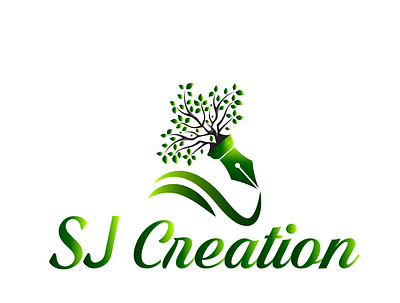 Logo Design (SJ Creation) branding clean colorful graphic design logo service unique vector