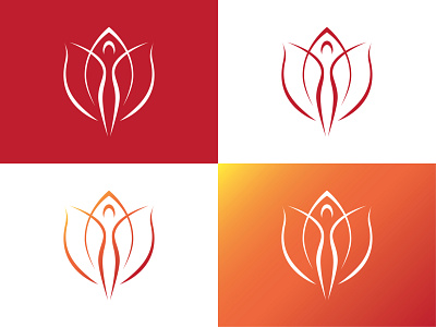 Flower-woman logo concept