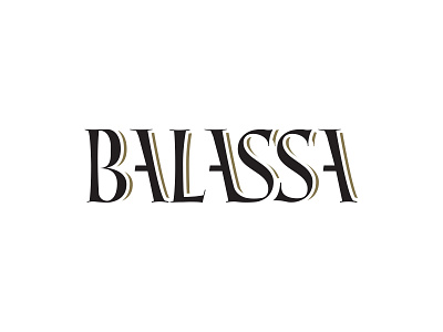 BALASSA WINE brand branding grape hidden logo logotype name negativespace typography wine winery