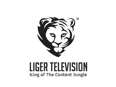 LIGER TELEVISION Peter Vasvari agency and communications company concealed film head lion logo movie negative positive production shape silhouette space television tiger