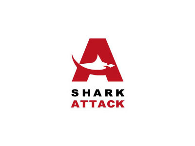 Shark Attack a animal attack conceal concealed fish hidden negative positive shark silhouette space