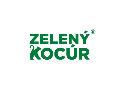 Zeleny Kocur (Green Cat) animal cat green hidden k negative positive space