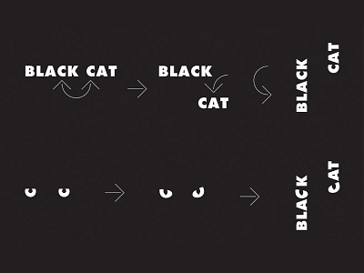 Black Cat animal c cat company concealed eye negative positive production silhouette space tv