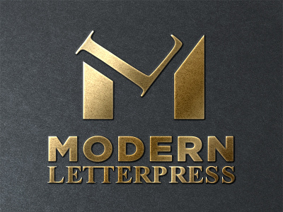 Modern Letterpress monogram project antique brand branding identity initial l logo logotype m monogram press printing