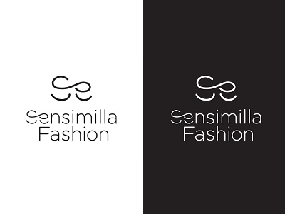 Sensimilla Fashion brand branding design fashion hidden identity infinity line line art logo logo design negative positive s silhouette sinsemilla space symbol typography