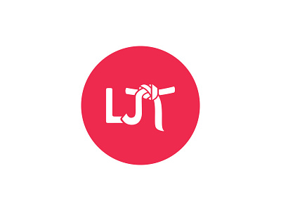 LJT (Ledényi Judo Team) belt brand emblem hidden icon identity illustration j japanese judo l logo negative nipponese positive school space sport t typography