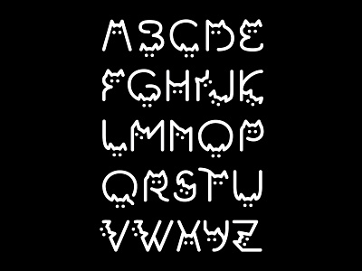 Cat font by Peter Vasvari