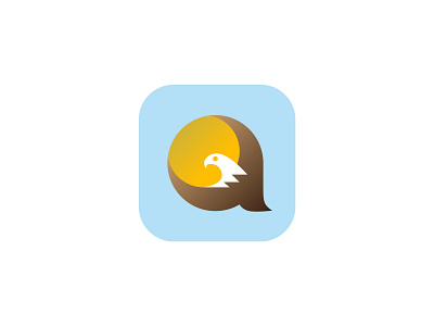 Bald Eagle (a) app icon animal app bald eagle bird bird icon branding eagle icon icon app idenity logo symbol