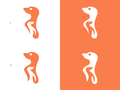Meerkat animal app illustration logo meerkat mobile mongoose negative space negative space logo suricate ux design