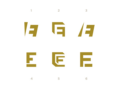 EF monogram brand e ef f favicon hidden identity initials logo monogram monogram design monogram logo negative space negative space logo type character typography
