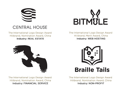 Peter Vasvari Awards Logos 4 animal awardwinner blind braille building capital eagle financial healing horse house identity logo logodesigner mule mustang nonprofit realestate webhosting wolf