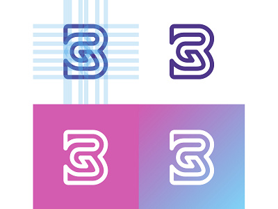 GB monogram app appicon b brand branding character g gb hidden icon letter logo monogram typography ui vector