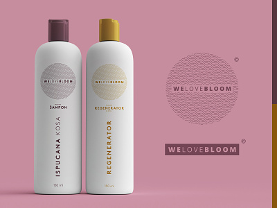 Hair care product design - WeLoveBloom 3d art beauty logo beauty product cosmetic packaging hair product illustrator packaging photoshop print product design