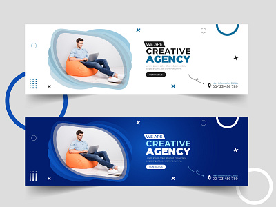 Creative Agency and Promotion Web Banner Template abstract agency agency website banner banner design banner template banners company corporate creative marketing promotion template web