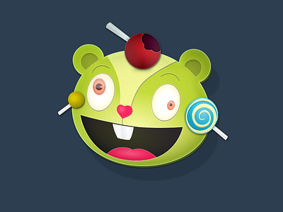 Nutty . Day 3 candy happy tree friends icon illustrator nutty someofmyfavouritethings vector