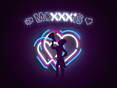 Moxxxi's Silhouette borderlands burlesque game hearts moxxi neon silhouette someofmyfavouritethings