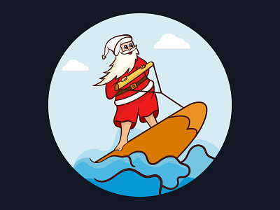 Santa Clause Vector Clipart Illustration