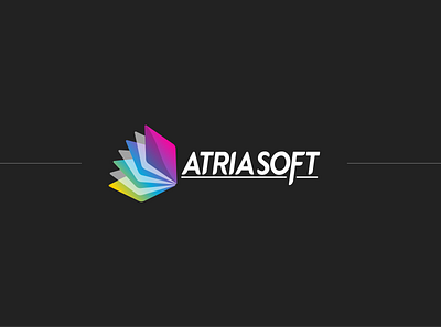 Atriasoft Co Logo Design branding design illustration logo