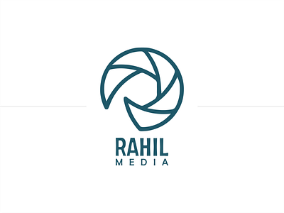 Rahil Media Logo Design branding design illustration logo typography vector