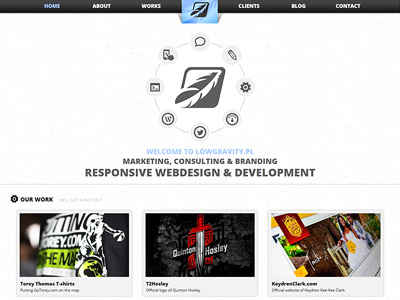 LowGravity.pl - Main design portfolio responsive web