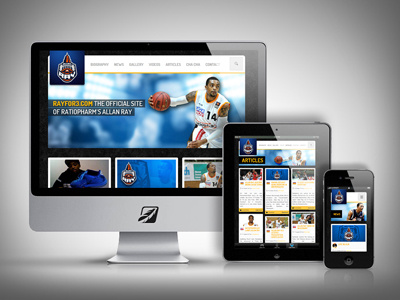 Rayfor3.com - Showcase basketball europe mobile responsive web webdesign wordpress