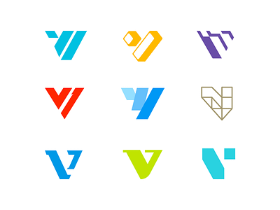 V logos bold design ideas logos simple symbol v