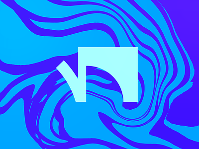 Letter Л background blue bold branding letter logo л