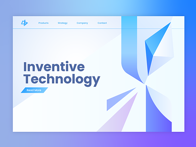 Inventive Technology Concept design engineering inovative inventive page science shapes technology ui website