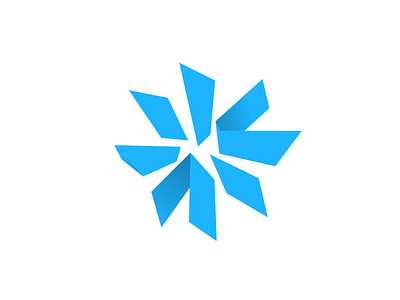 Blue Flower blue flower logo sign simple symbol
