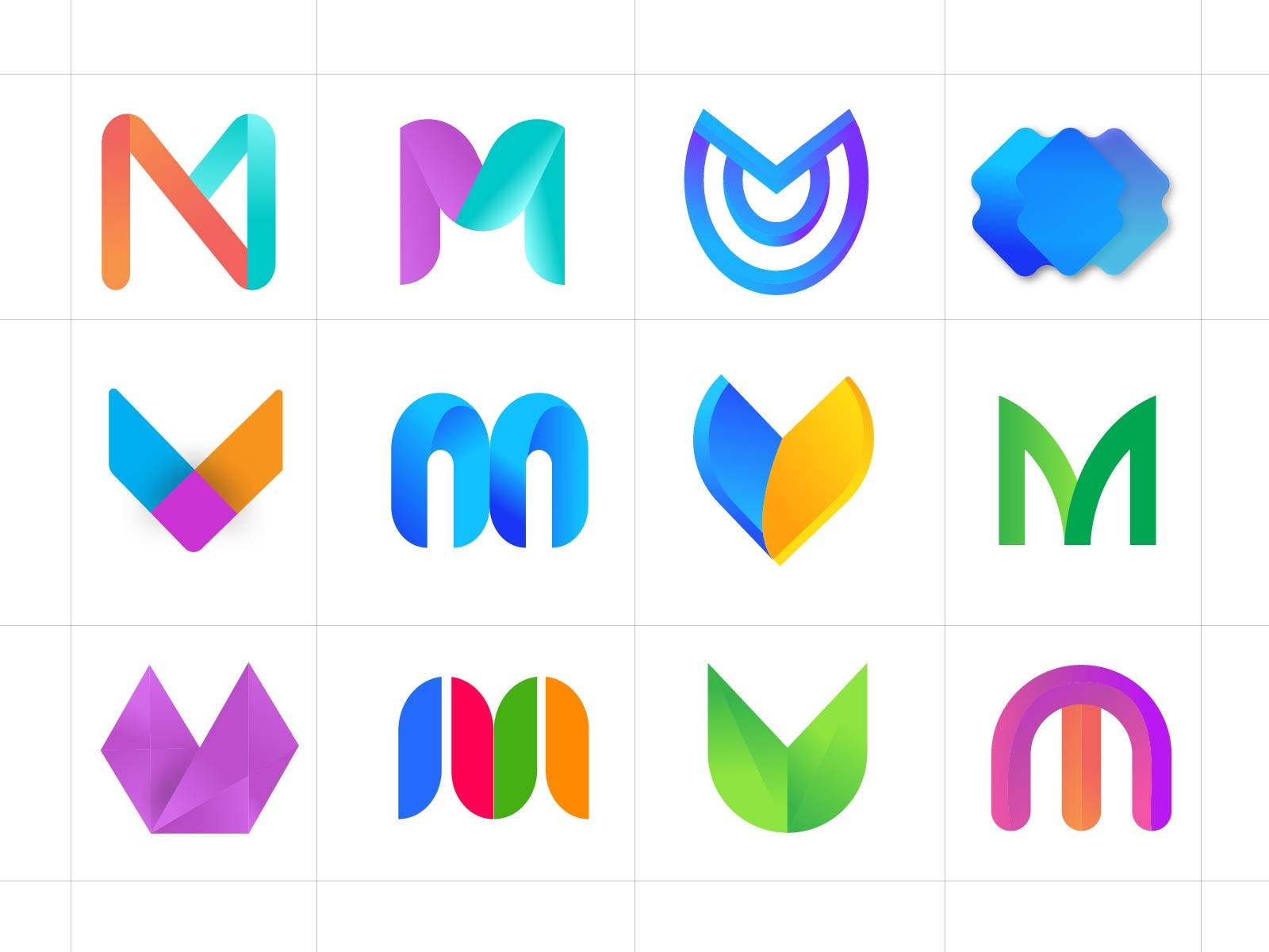 Letter m logo collection m logo folio by Salma on Dribbble