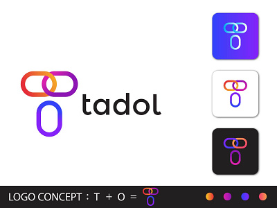 Abstract T logo mark - Modern t logo design -T logo