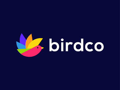 Birdco logo - abstract mark logo - initial  logo - modern logo