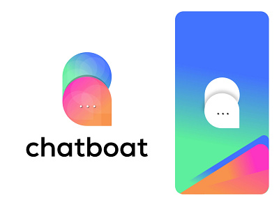 Chatboat logo - modern b logo design