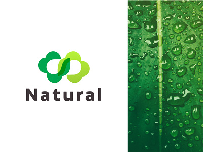 Natural logo - N letter logo - Modern N letter logo design