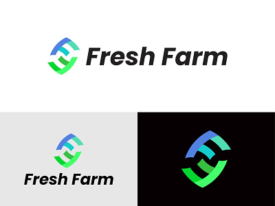 Agriculture logo - Letter F logo - Modern F letter logo design