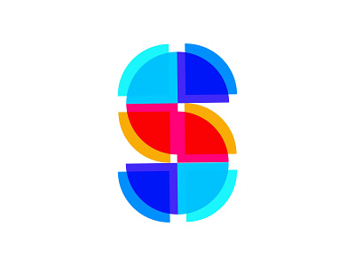Letter S logo design - Overlap logo - Modern S letter logo