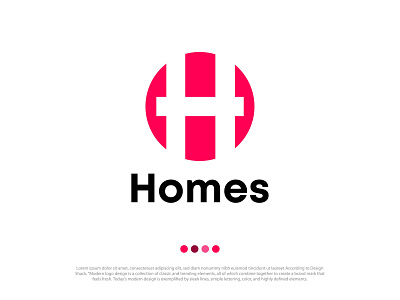 Real-estate logo design - Letter H logo - Modern H logo design abstract h logo apps icon brand identity branding business logo h letter logo initial h logo logo logo mark logos real estate logo tech logo