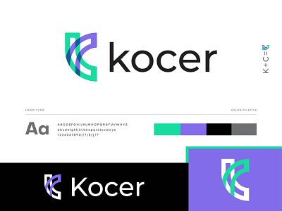 K letter - logo - Modern K letter logo - Initial K logo
