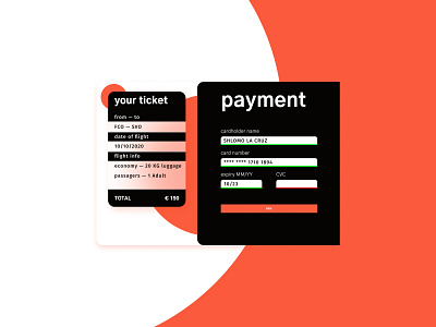 Credit Card Checkout Form — #DailyUI