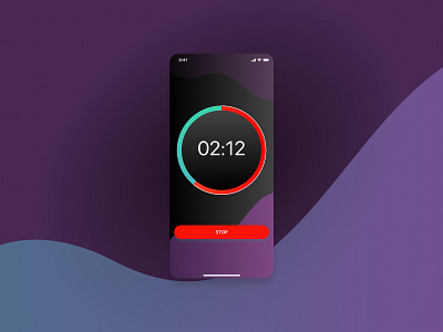 Countdown Timer countdown timer daily ui dailyui014 design ios minimal mobile ui timer ui uidesign uiux