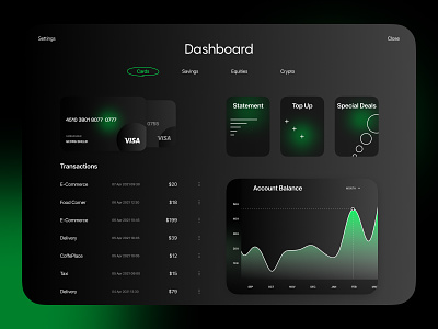 Fintech dashboard dark mode dashboad fintech glass neon ui uidesign uiuxdesign webdesign