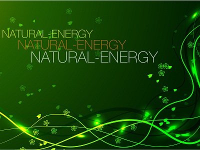 NATURAL energy design energy illustration natural vector