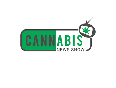 cannabic news show branding logo vector