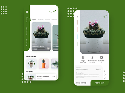 Plants App Store app store colors figma plants ui ui design