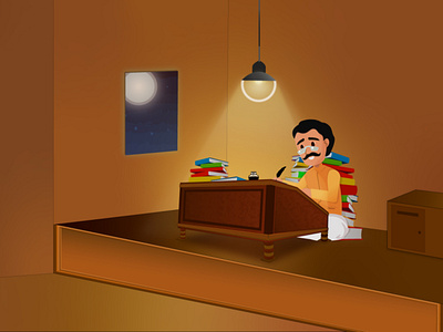 Busy Shopkeeper Illustrator